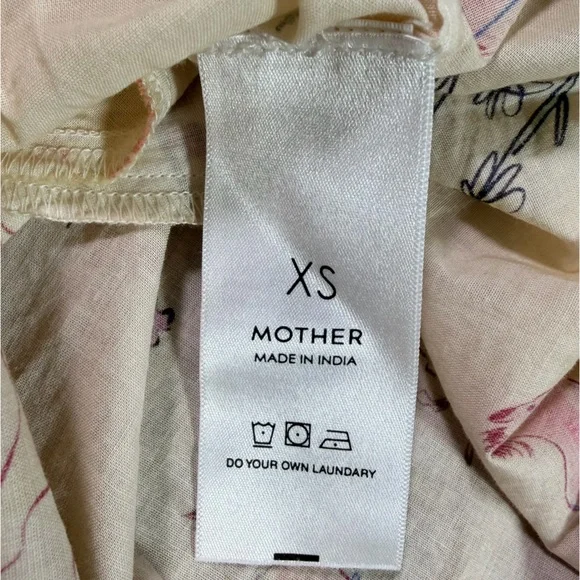 NWT MOTHER The New To Town Shirt Dress Mini Cotton Goodbye Horses Size XS - Picture 10 of 12